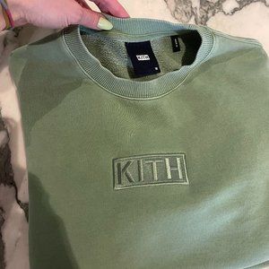 KITH GREEN SWEATSHIRT, MEDIUM, LIKE NEW